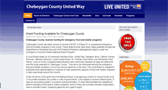 Desktop Screenshot of cheboygancountyunitedway.org