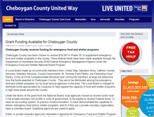 Tablet Screenshot of cheboygancountyunitedway.org
